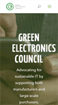 Mobile Screenshot of greenelectronicscouncil.org