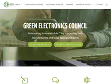 Tablet Screenshot of greenelectronicscouncil.org